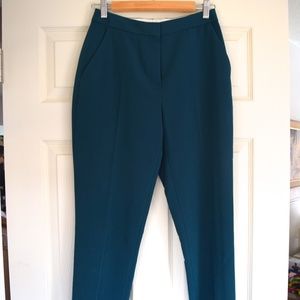 Topshop dark teal high waisted business slacks